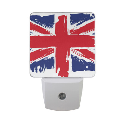 

ALAZA LED Night Light With Smart Dusk To Dawn SensorLondon City Britain Flag Plug In Night Light