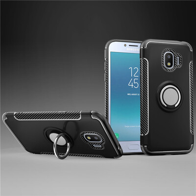 

Fecoprior Back Cover For Samsung Galaxy J2 Pro 2018 Case Car Holder Stand Hard PC Silicon Ring Suction Bracket Celulars