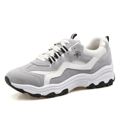 

2018 Winter Women Outdoor Sport Running Shoes Lace Up New Arrival Brand Sneakers Plus Size Anti Collision Suede Shoes Size 35-40