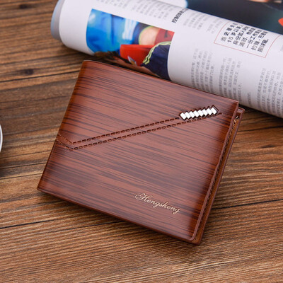

Mens short wallet mens horizontal wallet young drivers license wallet student soft leather wallet ticket tide