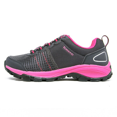 

Pathfinder TOREAD walking shoes outdoor autumn&winter couples non-slip wear-resistant casual shoes KFAG92355 carbon black rose red female 36