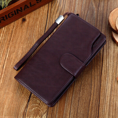 

Business men carry wallet male wallet zipper retro mobile phone large capacity multi function multi card
