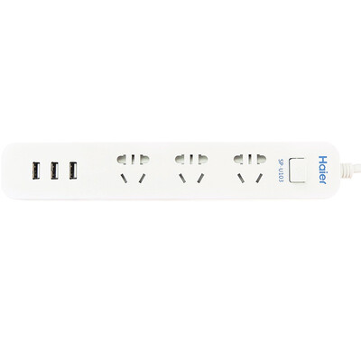 

Haier 3 + 3USB 1,8 м 2.4A интеллектуальная розетка для быстрой зарядки / штепсельная вилка / штепсельная плата SP-U103-182A3U