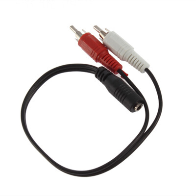 

3,5 мм стерео Джек Женский Чтобы Мужской 2 RCA Plug адаптер для наушников аудио кабель Y