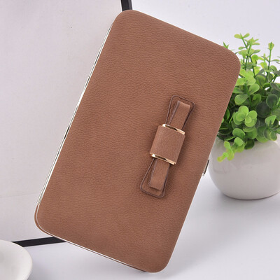 

Korean fashion ladies long wallet lovely bow tie mobile phone bag student handbag