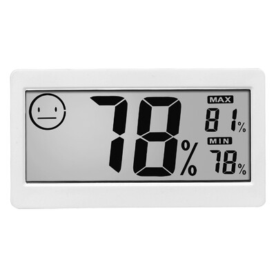 

MITIR home with time alarm clock thermometer&hygrometer office desktop greenhouse thermometer HTC-1