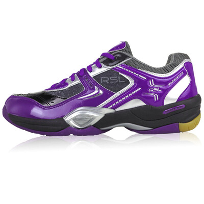 

Asian Lion RSL sneakers men&women training badminton shoes competition shoes breathable wear RS-0108 purple black 39 yards