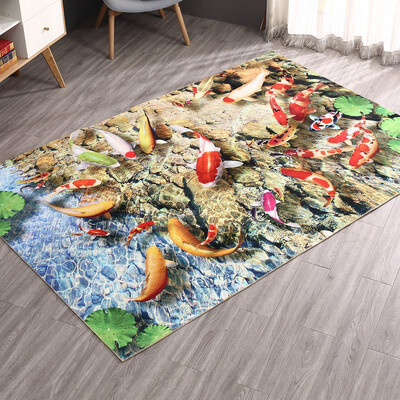 

YOOSA 3D Printed Geometric Mats Carpets Anti-slip Floor Mat Mandala Boho Print Bathroom Kitchen Door Mat