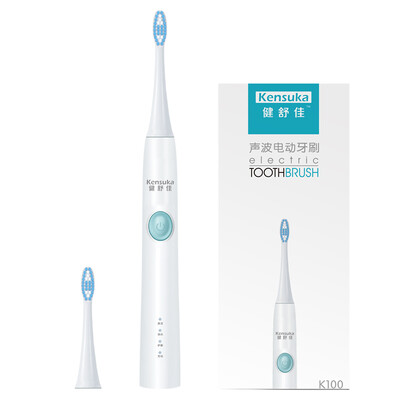 

Jianshujia kensuka electric toothbrush K100 rechargeable adult sonic vibration with brush head 2 75 days battery 3 shift switch aurora white
