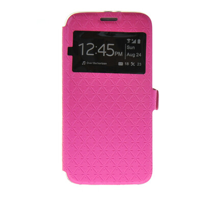 

MOONCASE New Fashion Leather Side Flip Wallet Card Stand Pouch ЧЕХОЛ ДЛЯ Samsung Galaxy S6 Hot pink