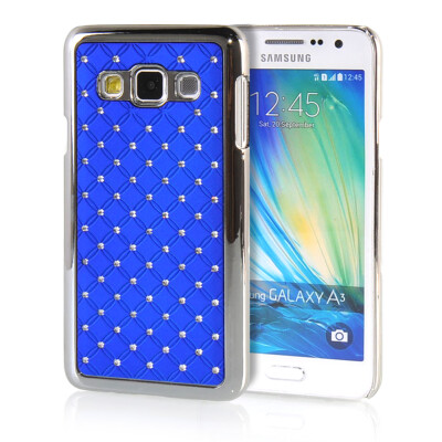 

MOONCASE Hard Chrome Plated Star Bling Back ЧЕХОЛ ДЛЯ Samsung Galaxy A3 Blue