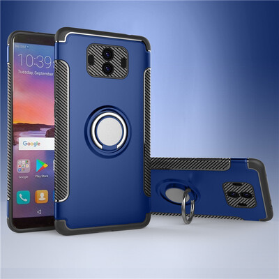 

Fecoprior Back Cover For Huawei Mate10 Mate10 Case Car Holder Stand Hard PC Silicon Ring Suction Bracket Celulars
