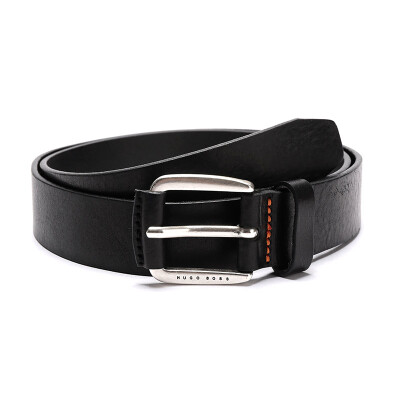 

HUGO BOSS Hugo Boss luxury goods 18 autumn&winter new mens black leather antique pin buckle belt belt 50390050 001 100cm