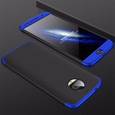 

Goowiiz Phone Case For Motorola Moto G5s PlusG6 Fashion Color collision 360 Degree Coverage PC Full Protection
