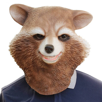 

Halloween Mask Latex Raccoon Mask Marvel around the Avengers League