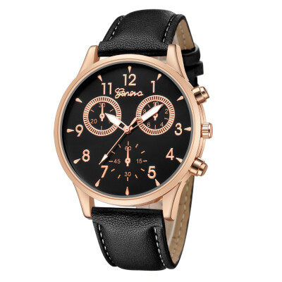 

GENEVA quartz watch 530 with double dial
