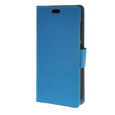 

MOONCASE Soft skin PU Wallet Flip Card Stand Back Leather Case Cover for Huawei Ascend Y520 Blue