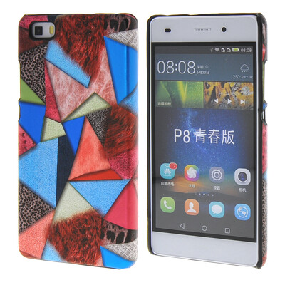 

MOONCASE Personality style Hard Rubber Shell Back чехол для Cover Huawei Ascend P8 Lite красный