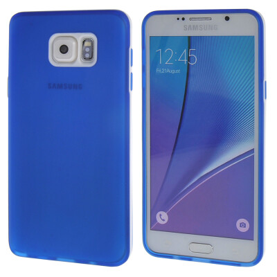 

MOONCASE for Samsung Galaxy Note 5 Case Flexible Soft Silicone Gel TPU Skin Protective Case Cover Blue