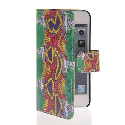 

MOONCASE Scenic Design Leather Side Flip Wallet Card Slot Pouch Stand Shell Back ЧЕХОЛ ДЛЯ Apple iPhone 5 5S