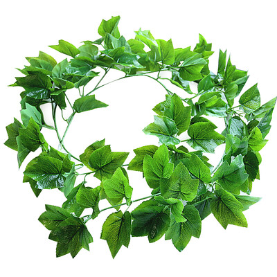 

Luxchic simulation grape leaf vine decoration green leaf cane vine simulation plant leaves rattan cat entertainment
