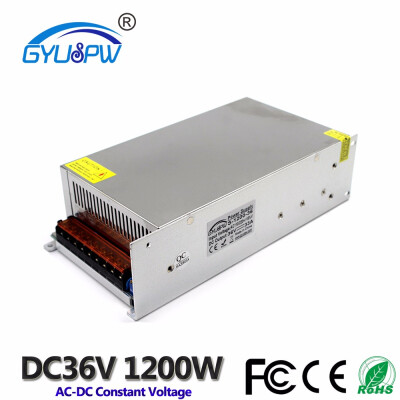 

Small Volume Single Output 36V DC Switching Power Supply 34A 1200W Transformers 220V AC TO DC36V SMPS for LED Strip Light