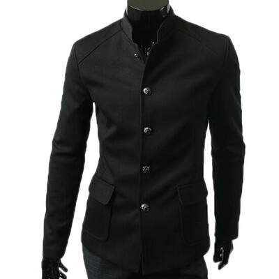 

Zogaa New Mens Chinese Tunic Suit Single-breasted Casual