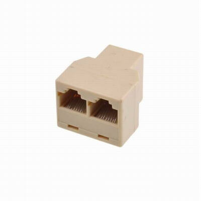 

Huayuan RJ45 CAT 5 6 LAN Ethernet Splitter Connector Adapter PC Three Female