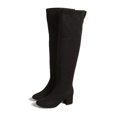 

Black thigh high boots women high heel shoes woman