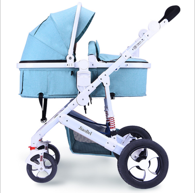 

High landscape baby strollers can sit or lie down&fold up four wheel baby strollers shock absorbing aluminum alloy baby stroll