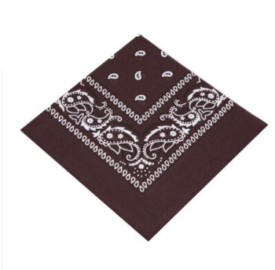 

1PC Unisex Hip Hop Black Paisley Bandana Headwear Hair Band Scarf Neck Wrist Wrap Band Headtie Square scarf High quality