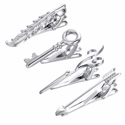

Yoursfs Chain Tie Pin 18K Gold Plated Tie Clip Men Single Loop Tie Pins Clips