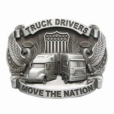 

New Vintage Truck Driver Belt Buckle Gurtelschnalle Boucle de ceinture