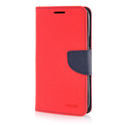 

MOONCASE Leather Side Flip Wallet Card Slot Pouch Stand ЧЕХОЛ ДЛЯ Samsung Galaxy Grand 3 / Grand Max G7200 Red