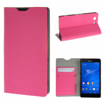 

MOONCASE Sony Xperia Z3 Compact ( Z3 Mini ) ЧЕХОЛ ДЛЯ Flip Leather Wallet Card Holder Bracket Back Pouch Hot pink