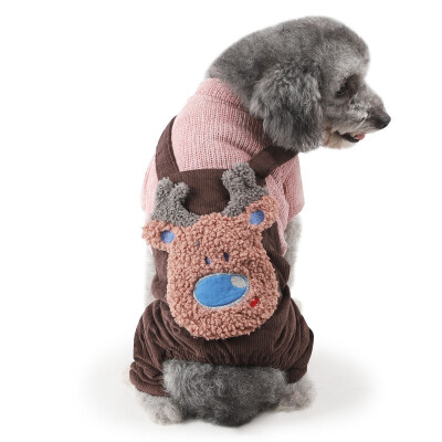 

Pet Dog Clothes Blue Pink Color -xxl Size For Choice Super Warm Dog Winter Pet Dog Jacket Double-deck Corduroy four-legged dog c