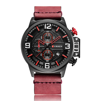 

Romacci CURREN Fashion Sport Men Watches Quartz 3ATM Water-resistant Man Wristwatch Relogio Musculino Chronograph