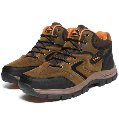 

Hiking Sneakers With Fur Big Size Mans Outdoor Hiking Trekking Shoes Anti-skid Sports Shoes Climbing Tactical Boots For Men