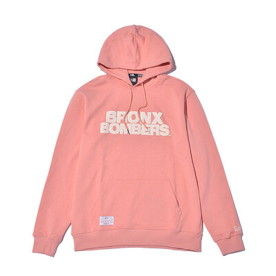 

NewEra New York also 2018 autumn&winter new hooded sweater NY Yankee style fashion simple cool hip hop men&women couples comfortable warm jacket 11887709 peach powder M