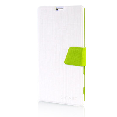 

MOONCASE Leather Side Flip Pouch Stand Ultra Slim Shell Back Case Cover for Sony Xperia T3 White