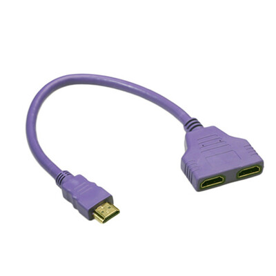 

HDMI 1 до 2 Сплит Двухместный адаптер преобразования сигнала кабель для видео ТВ HDTV
