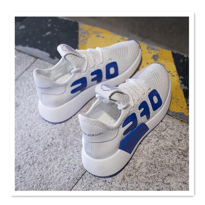 

New breathable mesh casual shoes platform running shoes Korean version of hollow flat sports shoes mesh shoes