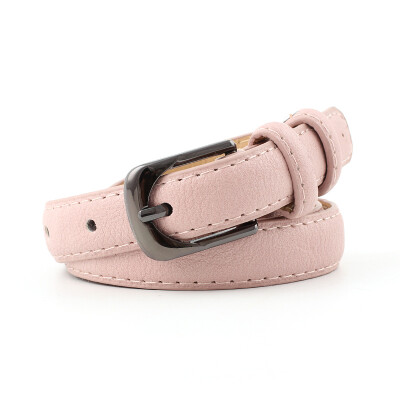 

Badinka 2018 New Ladies White Black Red Thin Skinny Waist Belt Womens Vintage Buckle Faux Leather Belts for Women Jeans Pants
