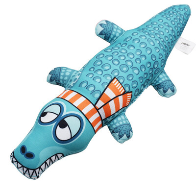 

PAILETE dog toy molar bite simulation crocodile vocal plush interactive pet Teddy cat dog toy