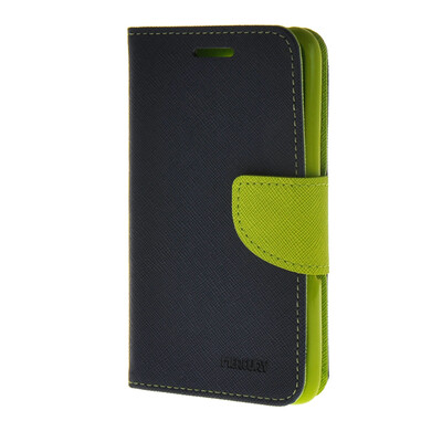 

MOONCASE Splice Color Leather Wallet Flip Card Slot Bracket Back чехол для Sony xperia E4 Blue