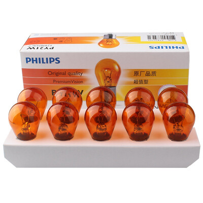 

Philips PHILIPS value of the oblique angle one-stop indicator PY21W car light bulb 10 packs