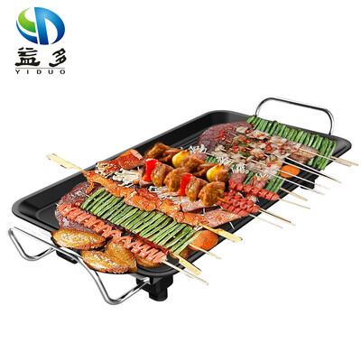 

Yiduo electric grill Korean household non-stick electric oven smokeless barbecue electromechanical baking tray iron plate barbecue meat pot 001D extra large