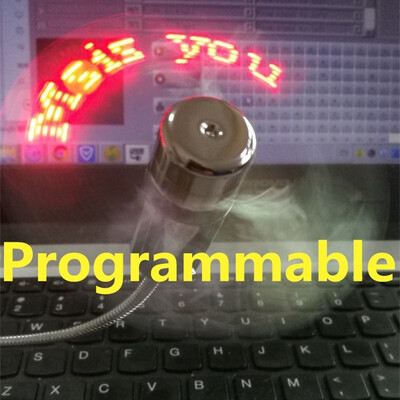 

2018 USB mini ego fans creative gift with LED Light Cool Gadget Custom programming adjustable Multi-language dropship