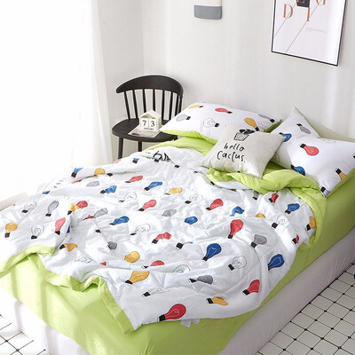 

Hot Style 2018 New Washing Cotton Print Summer By Imitation Of 100 Cotton Air Conditioning By Plain Color Summer Cool Quilt