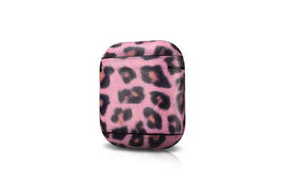 

icarer for AirPods Case Top Genuine Leather Case for Apple Airpods Luxury Leopard print Design Protective Case Cover